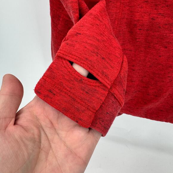 Nike Hoodie Womens Medium Red Tech Fleece Cape Jacket Full Zip Activewear - Picture 5 of 11